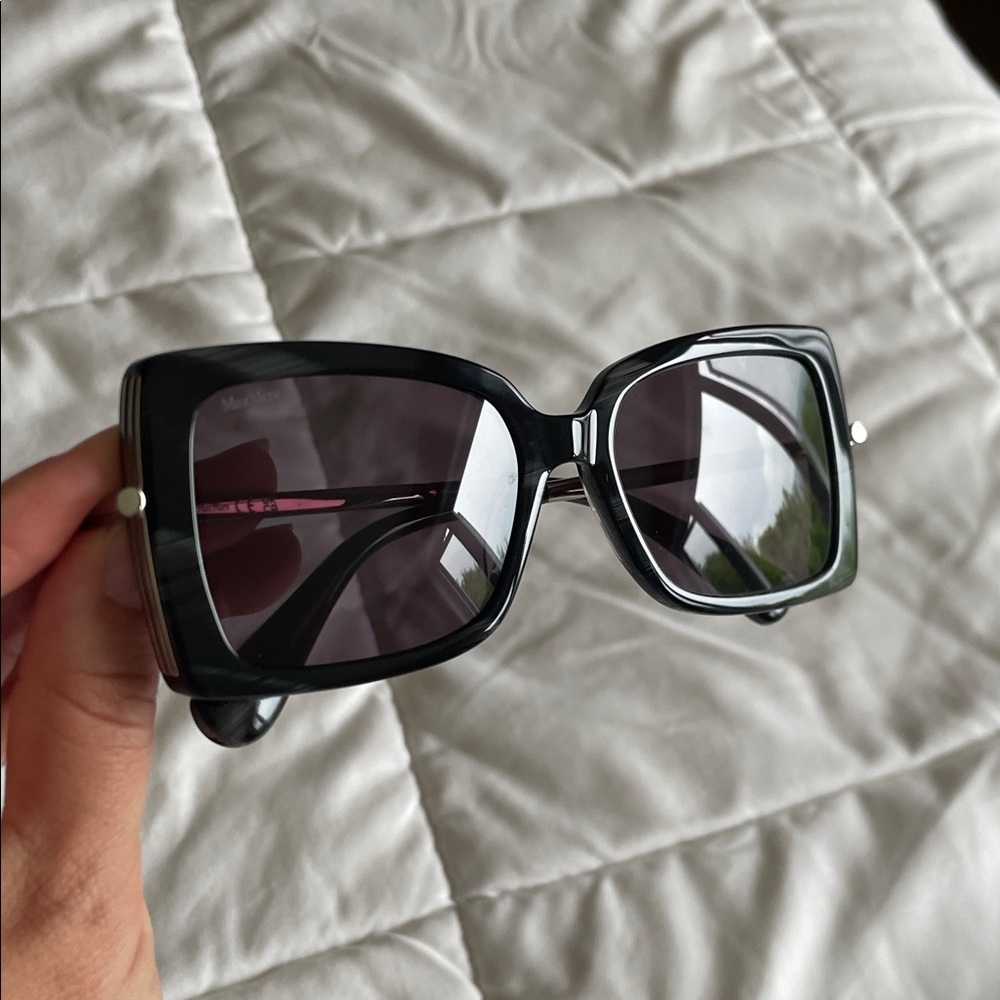 MaxMara Black Oversized Sunglasses